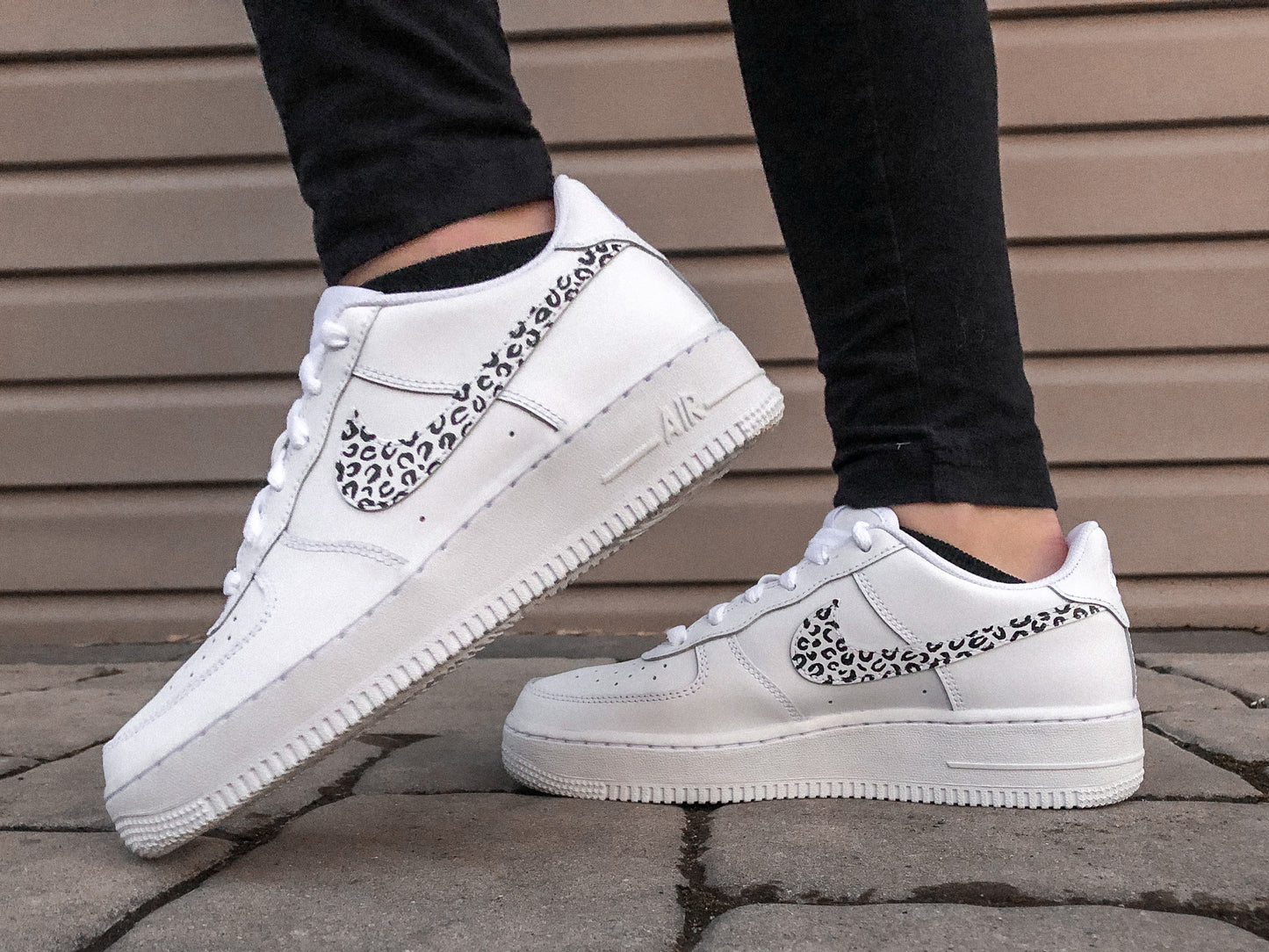 Custom Cheetah Nike Air Force 1's