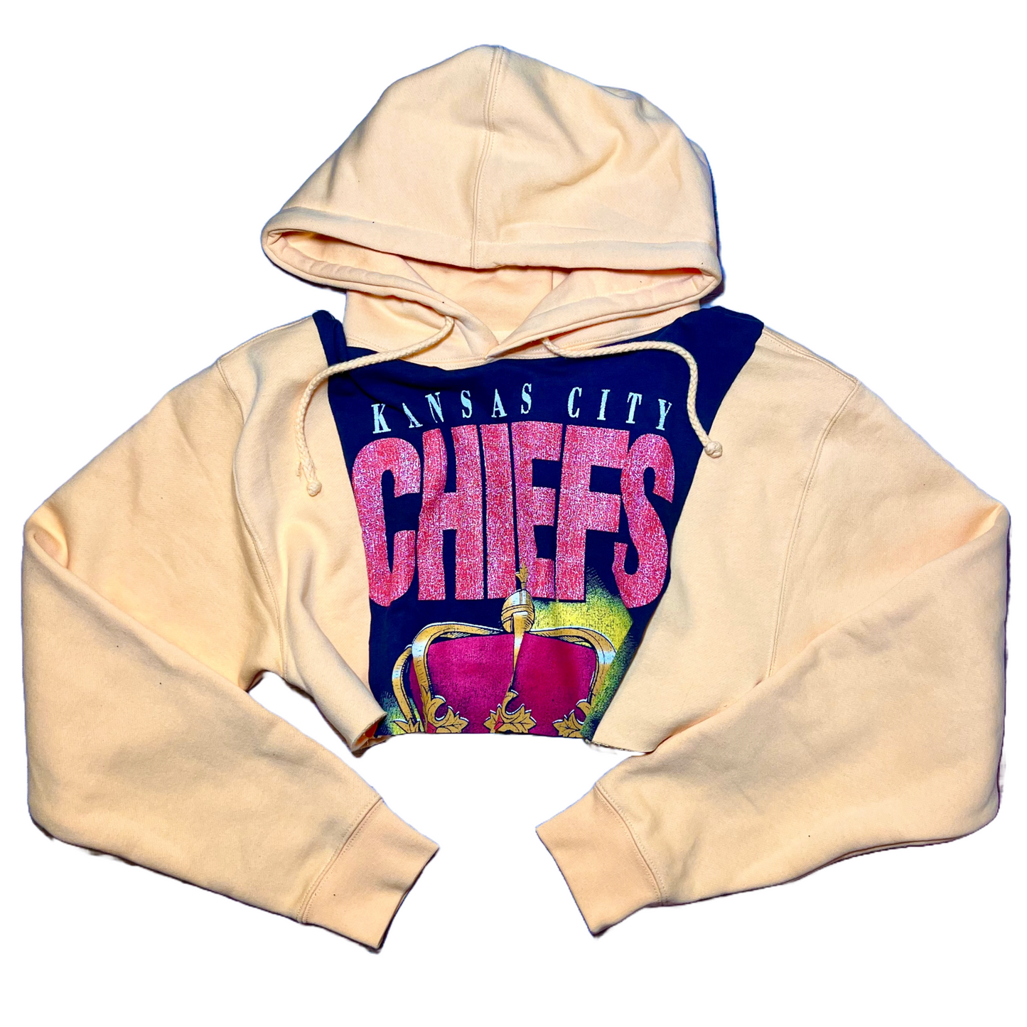 Kansas City Chiefs| NFL | Cropped reworked hoodie