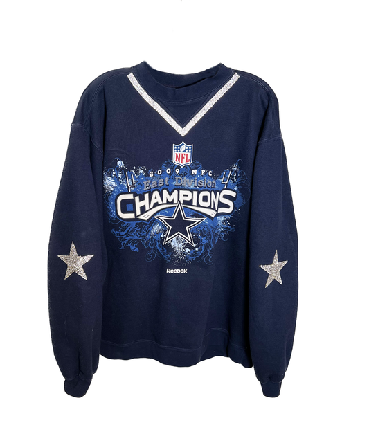 Dallas Cowboys, NFL one of a kind studded crewneck